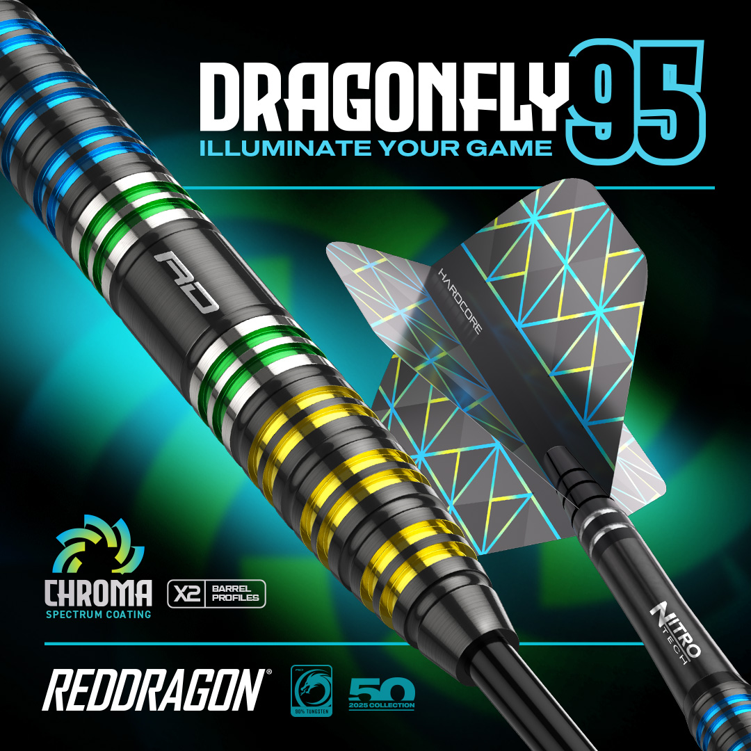 ダーツ Red Dragon Dragonfly 95 Black 2BA 20g Red Dragon Dragonfly 95 Black Parallel Soft Tip Darts 20g